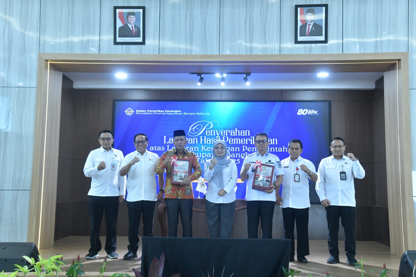 Pemkab Bangka Raih Opini WTP ke 10 Berturut Turut dari BPK Babel